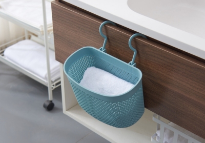H01-1270 Starry Hanging Storage Basket with Hook Can Be Hung Storage Basket Bathroom Kitchen Storage Basket