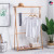 Bamboo Simple Hanger Floor Coat Rack Clothes Rack Bedroom Cloth Rack Living Room Storage Rack Modern Household