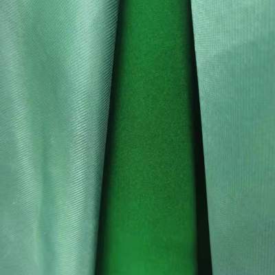 Flock Fabric Faux Leather Fabric Turf Green Flannel Bright Color No Fading No Lint Green Environmental Protection