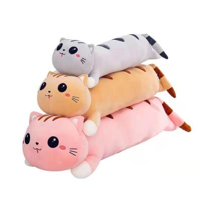 Cute Cat Plush Toy Pillow Long Pillow Bed Sleeping Doll Children Doll Boys and Girls Birthday Gift