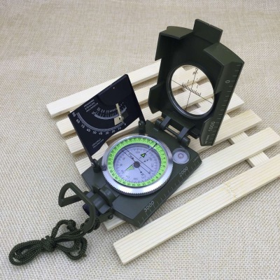 New Gift Army Green Compass K4074 Outdoor Sports Adventure Mountain Camping Compass Factory Wholesale