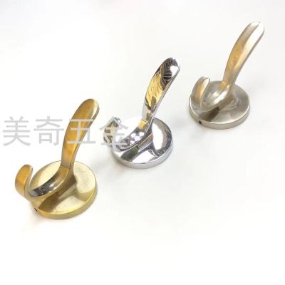 Shoe Cabinet Wardrobe Hook Nordic Hallway Wall Hanging Clothes Hanger Punch-Free Single Metal Golden Entrance Clothes Hook