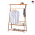 Bamboo Simple Hanger Floor Coat Rack Clothes Rack Bedroom Cloth Rack Living Room Storage Rack Modern Household