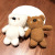 Korean Style Khaki Little Bear Plush Toys Cute Doll Keychain Backpack Pendant Ornament