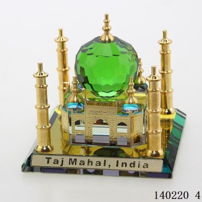 Crystal Gold-Plated Taijiling Mosque Car Decoration Muslim Gift Desktop Decoration Cross-Border Delivery