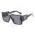 Luxury Shades Plastic Rectangle Sunglasses Colored Frame Sun