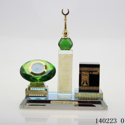 Clock Three-Piece Car Supplies Muslim Gift Islamic Desktop Decoration in Stock Wholesale