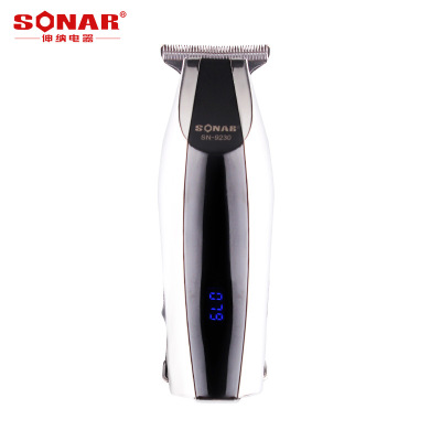 Sonar Hair Clipper Led Display LCD Oil Head Push Mini Palm Electric Hair Clipper Hair Salon Styling Hair Scissors