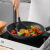 Black 10 PCs Set Silicone Kitchenware Set Scraper Egg Beater Cooking Ladel Non-Stick Pan Kitchen Tools