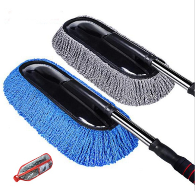 Car Cleaning Mop Dust Removal Duster Wax Mop Soft Fur Car Wash Brush Car Cleaning Dust Cleaning Tool