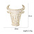 New Bullish Brooch Creative Personality Twelve Zodiac Cattle Men's Pin Fashion Tailored Suit Coat Accessories