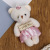 Plush Toys Small Pendant Wholesale Cartoon Bouquet Little Bear Doll Accessories Ornaments Small Gift Wedding Doll