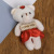 Plush Toys Small Pendant Wholesale Cartoon Bouquet Little Bear Doll Accessories Ornaments Small Gift Wedding Doll