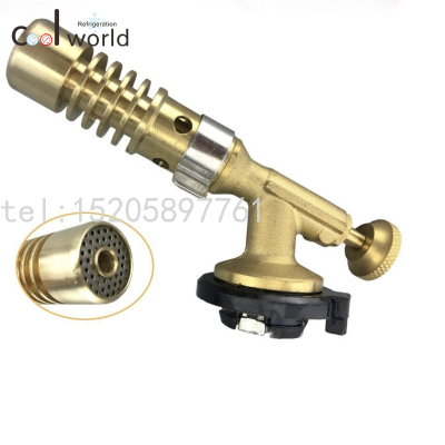 Factory Direct Sales Copper Card Type Manual Ignition Flame Gun Outdoor Barbecue Ignition Welding Gun Portable Small Welding Torches