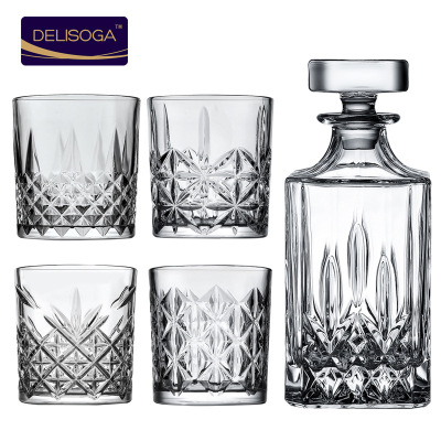 Delisoga European Shuguang Series Wine Glass Creative Crystal Glass Drink Cup Whiskey Beer Steins