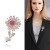 Korean Luxury Fashion Zircon Dandelion Brooch Sweet Elegance Elegant Women Coat Brooch/Collar Pin Ornament