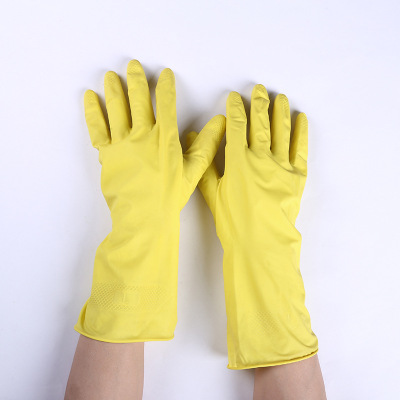 Single Cup Household Gloves Latex Gloves Home Washing and Washing Household Kitchen Cleaning Gloves Latex Thin
