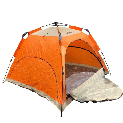 Inventory Processing Outdoor 3-4 People Beach Thickened Rain-Proof Camping Automatic Double Camping Quickly Open Four-Side Tent