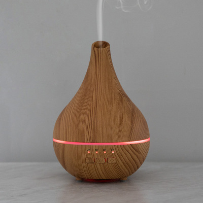 Factory Wood Grain Fragrance Domestic Incense Colorful Light Atomization Essential Oil Aroma Diffuser Office USB Diffuse Humidifier