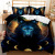 Ethnic Style Personalized Luminous Wolf Cross-Border E-Commerce Foreign Trade Four-Piece EBay Three-Piece Quilt Cover Wish Bed Sheet Fitted Sheet