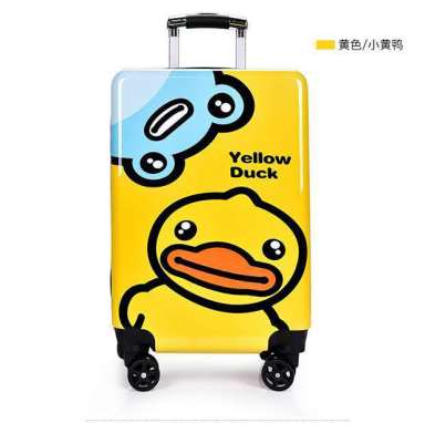 New Small Yellow Duck Children's Carry-on Luggage Mute Universal Wheel Password Suitcase Gift Box Trolley Case Schoolbag