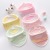 New Baby Bibs Cartoon Baby Triangle Towel Cotton Newborn Double-Layer Snap Fastener Bib Children's Scarf