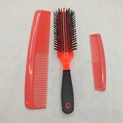 Dense Tooth Comb Hair Curling Comb Modeling Comb Rinka Haircut Dense Tooth Comb Back inside Curved Design Comb Set