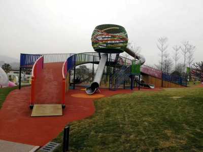 Design Community Park Non-Standard Stainless Steel Slide Outdoor Scenic Area Children Corridor Expansion Combination Slide