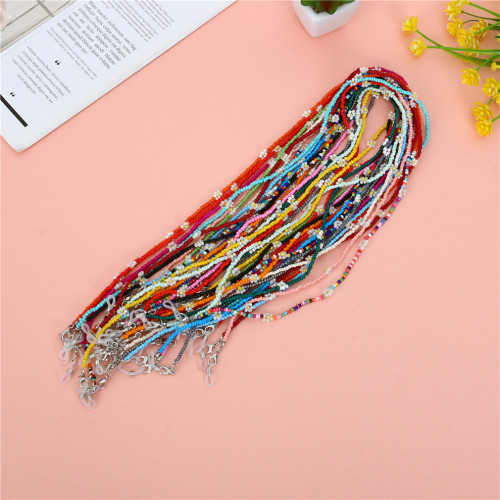 Color Beaded Chain Mask Hanging Chain Adult Children Anti-Lost Anti-Drop Glasses Lanyard Color Necklace