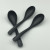 Hot Sale A5 Long Handle Short Handle Spoon Alloy Black Spoon Frosted Melamine Noodle Soup Spoon Spoon Commercial Spoon Spoon