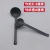 Hot Sale A5 Long Handle Short Handle Spoon Alloy Black Spoon Frosted Melamine Noodle Soup Spoon Spoon Commercial Spoon Spoon