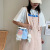Canvas Korean Ins Cartoon Cute Crossbody Bag Summer 2021 Japanese Soft Girl Student Shoulder Bucket Bag