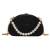 PU Chanel-Style Pearl Trendy Small Bags 2021 Korean Fashion Rhombus Lovely Heart-Shaped Girl One-Shoulder Chain Bag