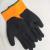 Gloves Factory Customized Flat Hanging Semi-Hanging Thickened Orange Terry Latex Black Wrinkle Labor Protection Gloves Nitrile Pu Gloves