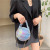 Eccentric Personality Basketball Bag Female 2021 Summer Cool Design Ins Internet Celebrity Chain Portable Small Crossbody round Bag