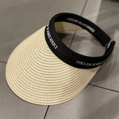 Korean Straw Hat Ins Wind Beach Vacation Style Sun Protection Hat Please Note the Color When Placing an Order