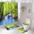 Amazon Cross-Border Digital Printing Seaside Landscape Custom Polyester Waterproof Bathroom Shower Curtain Four-Piece Set Factory Wholesale