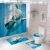 Cross-Border Hot Selling 3D Digital Printing Marine Mermaid Series Waterproof Shower Curtain Bathroom Four-Piece Set Graphic Customization