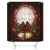 Amazon Cross-Border Digital Printing Christmas Bell Series Waterproof Polyester Shower Curtain Four-Piece Set