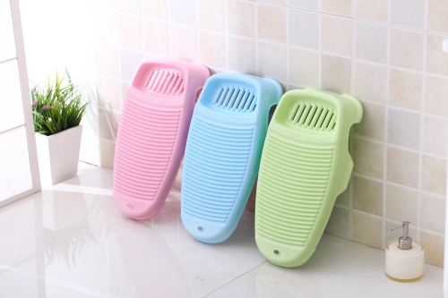 H01-0130 Small Korean Style Plastic Washboard Large Household Washboard Thick Plastic Clothes Pad