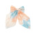 2021 Summer New Fabric Craft Spring Clip Women's Tie-Dye Bow Barrettes Long Bandeau Top Clip Hair Accessories