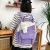 2021 New Schoolbag Female Student Korean Style Large Capacity Five-Piece Backpack Grade 3-6 Junior and Middle School Students Backpack