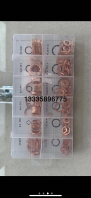 Red Copper Gasket Flat Washer Circle 280pc200pc Oil Seal Washer Seal Red Copper Gasket