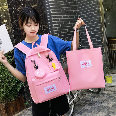 Korean Style Large Capacity Children's Backpack Female Primary School Student Cartoon Cute Wear-Resistant Grade 1-3-6 Schoolbag 6-12 Years Old