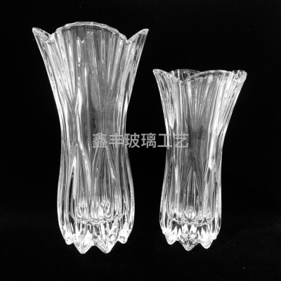 2Factory Direct Sales Wholesale Crystal Transparent Glass Vase Aquatic Lucky Bamboo Lily Flower Arrangement Container Home Decoration