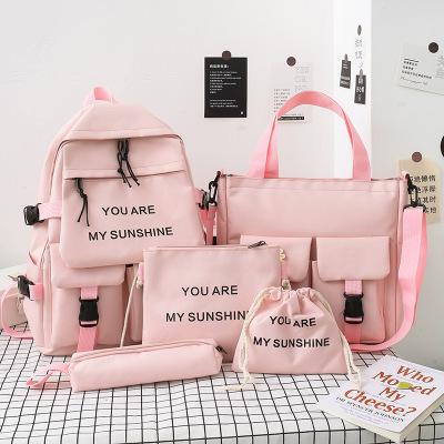 2020 New Middle School Student Backpack Korean High School Junior's Schoolbag Women's Large Capacity Couple Travel Backpack Men