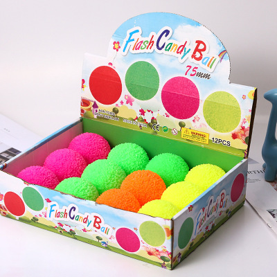 Pet Toy Ball Flash Fur Ball Luminous Toys Flash Children's Toy Manufacturers Supply Night Market Stall