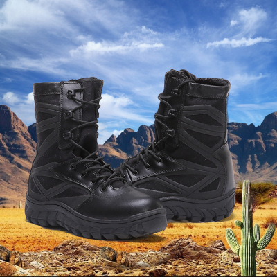 Outdoor Desert Combat Boots 07 Combat Boots Men's and Women's Boots Winter High-Top Outdoor Mountaineering Combat Boots Batch