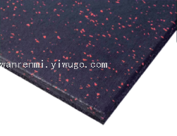Wanrenmi Floor Mat Surface Layer 15%EPDM Star Point Rubber Membrane Bottom Layer Black SBR Particles. Surface Coating