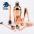 Cross-Border New Product Stainless Steel Bartender Nine-Piece Set Rose Gold Shaker Set Logo Can Be Customized